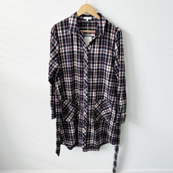 NEW Grace and Lace Stretch Flex Flannel Plaid Dress Size L - Picture 3 of 9